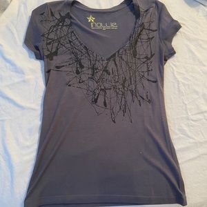 Gray Nollie V-Neck T-shirt (Size S)